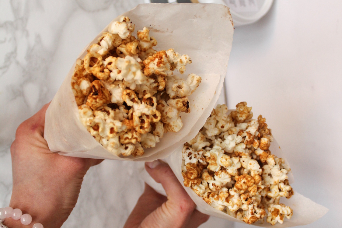 Пуканки с вкус на фъстъчено масло