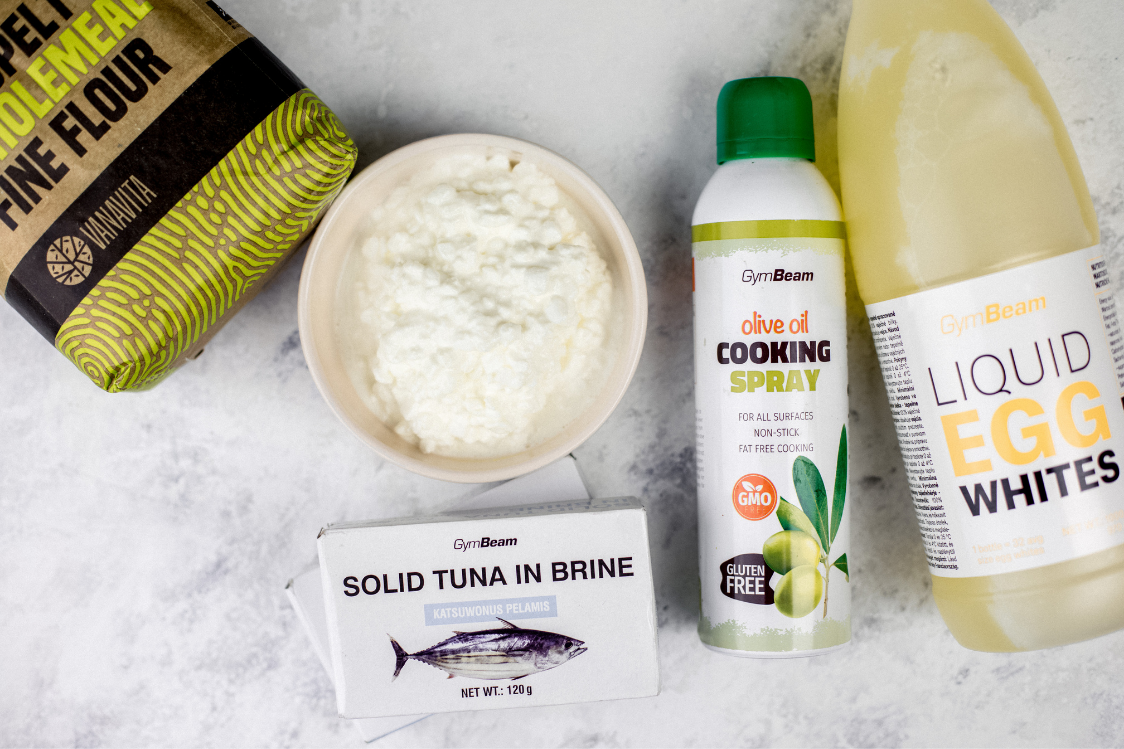 Богати на протеини мъфини с риба тон - Съставки