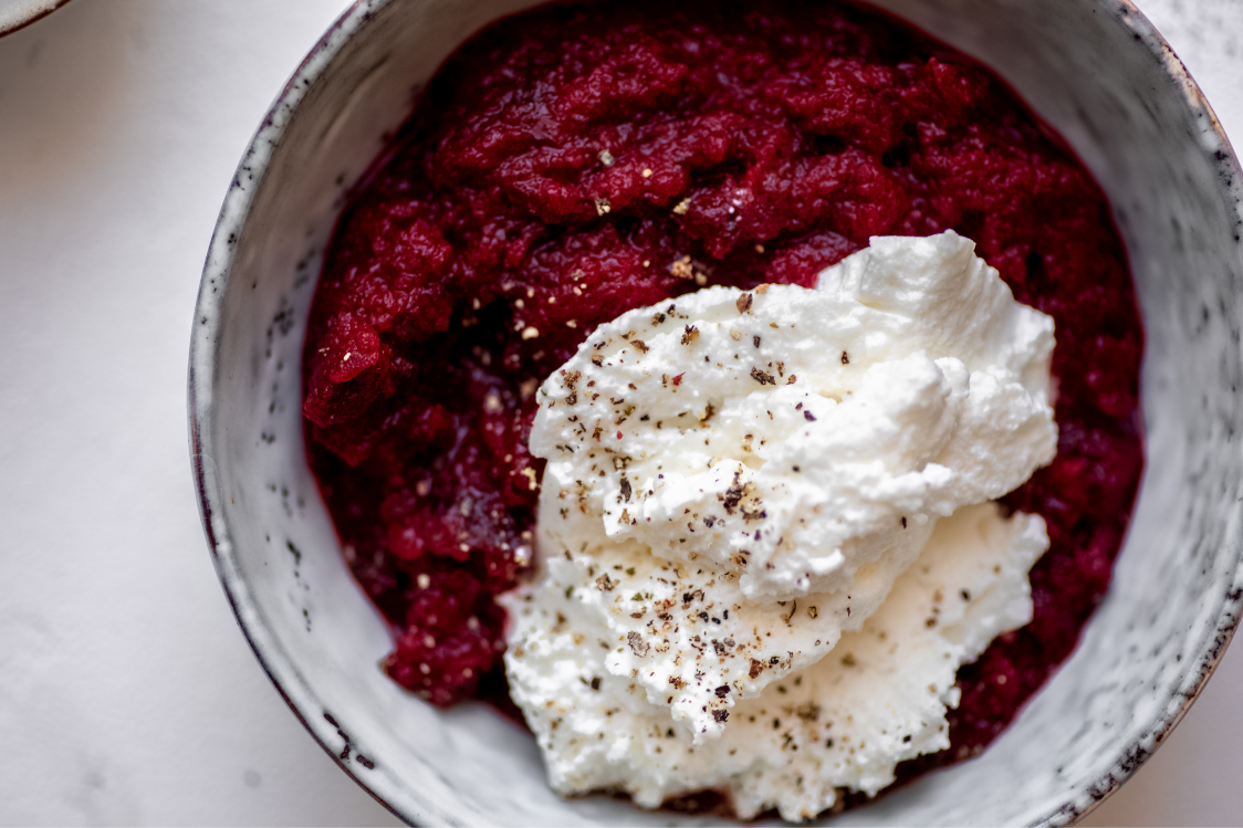 Дип от цвекло и сирене кварк 