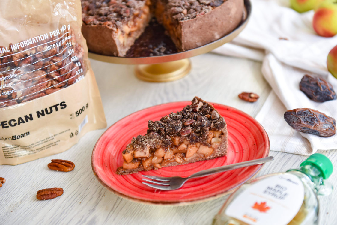 Есенен ябълков пай с пекани