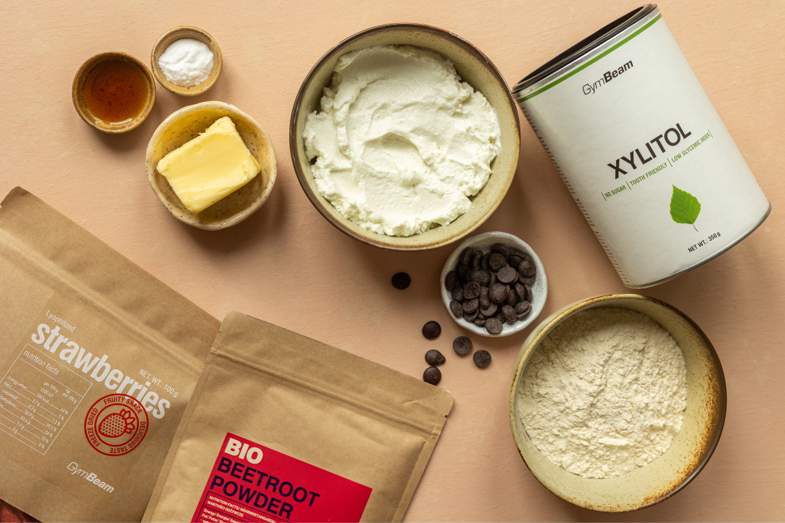 Бисквитки "червено кадифе" с крем от извара - съставки Бисквитки "червено кадифе" с крем от извара - съставки