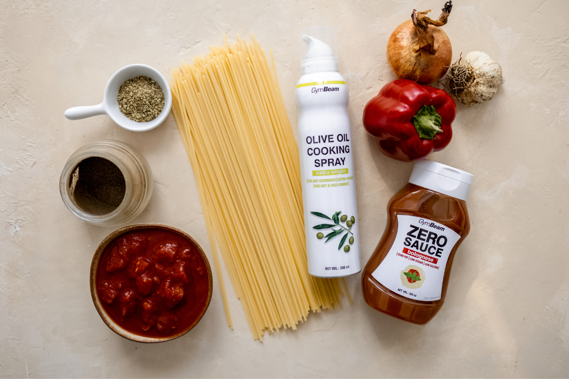 Печени спагети - съставки Печени спагети - съставки