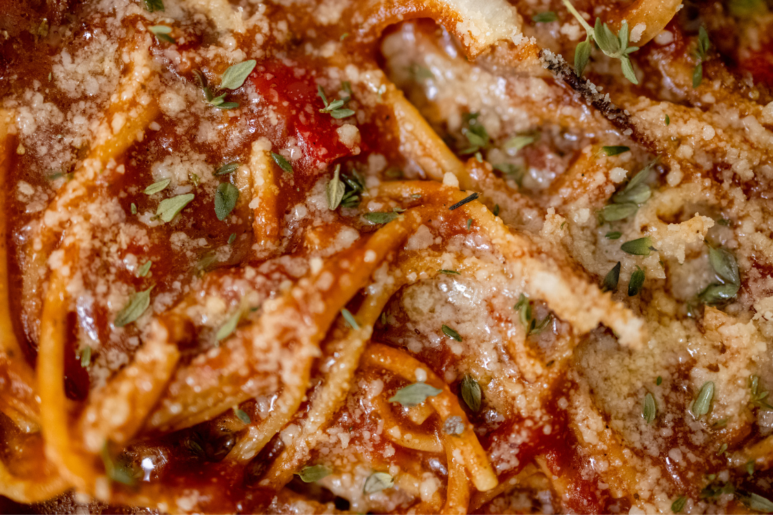 Печени спагети