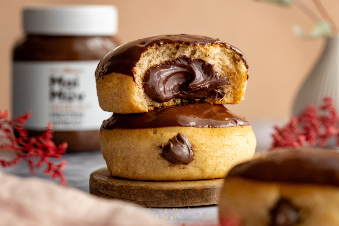 Печени шоколадови донъти 