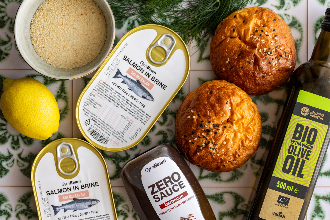 Бургери със сьомга - съставки