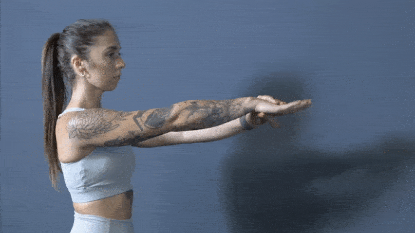 Разтягане на екстензора на китката Разтягане на екстензора на китката