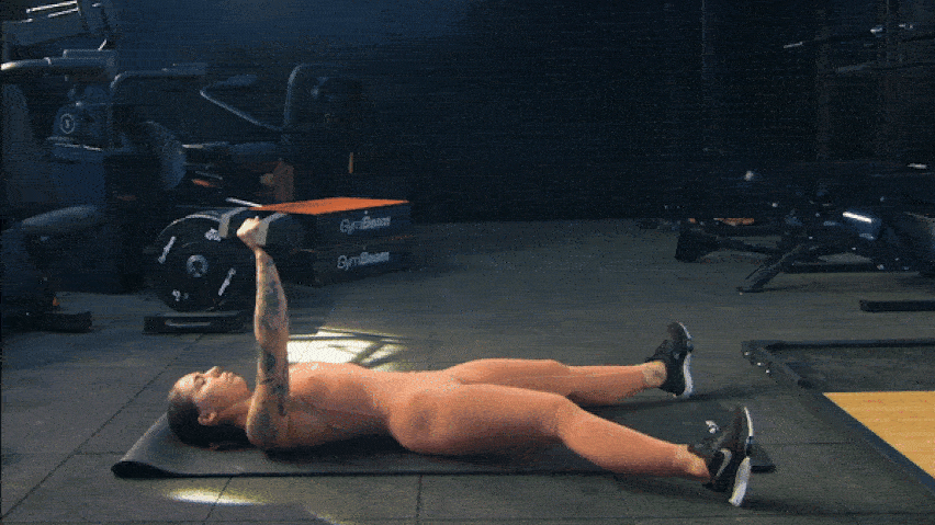 Коремни преси с дъмбели