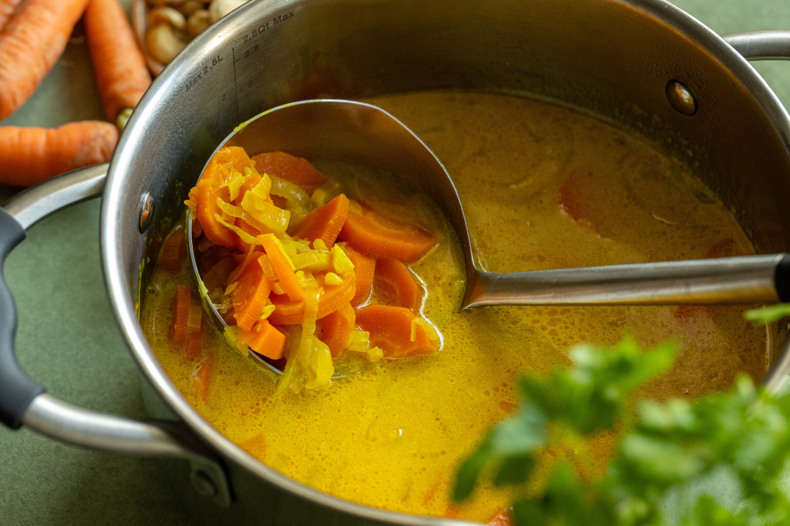 Крем супа от моркови с кашу - начин на приготвяне Крем супа от моркови с кашу - начин на приготвяне