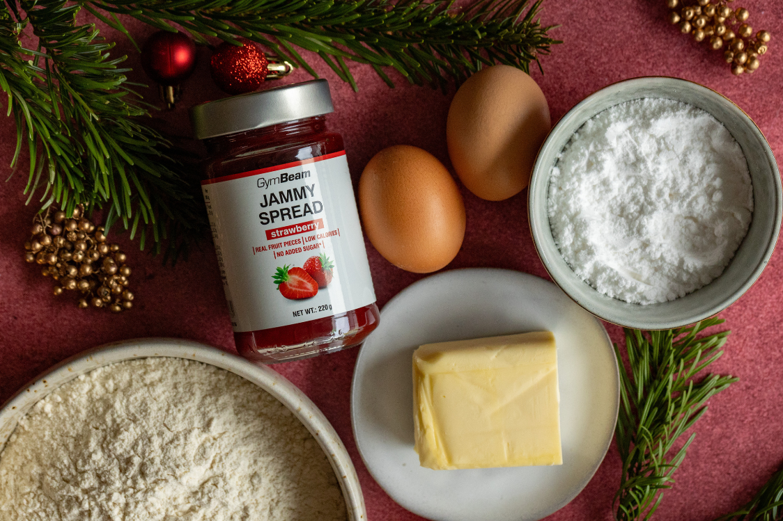 Бисквитени линцер-венчета с глазура - Съставки