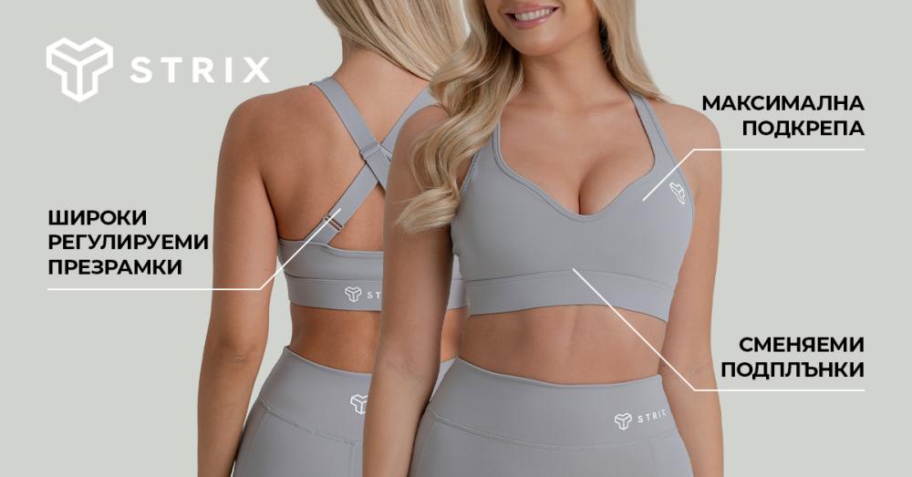 Спортен сутиен ZOA черен - STRIX