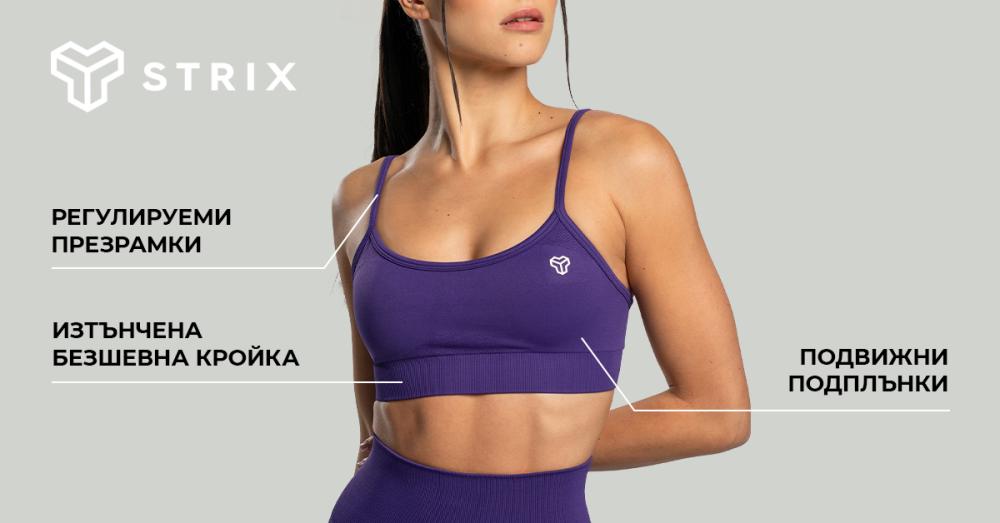 Безшевен стрингов спортен сутиен Moss - STRIX