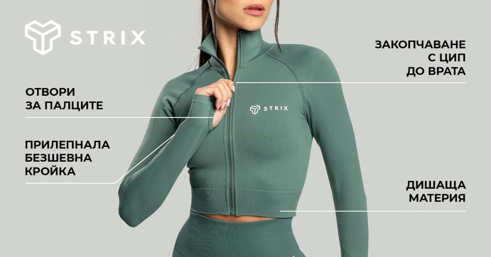 Дамски безшевен изрязан топ Moss - STRIX