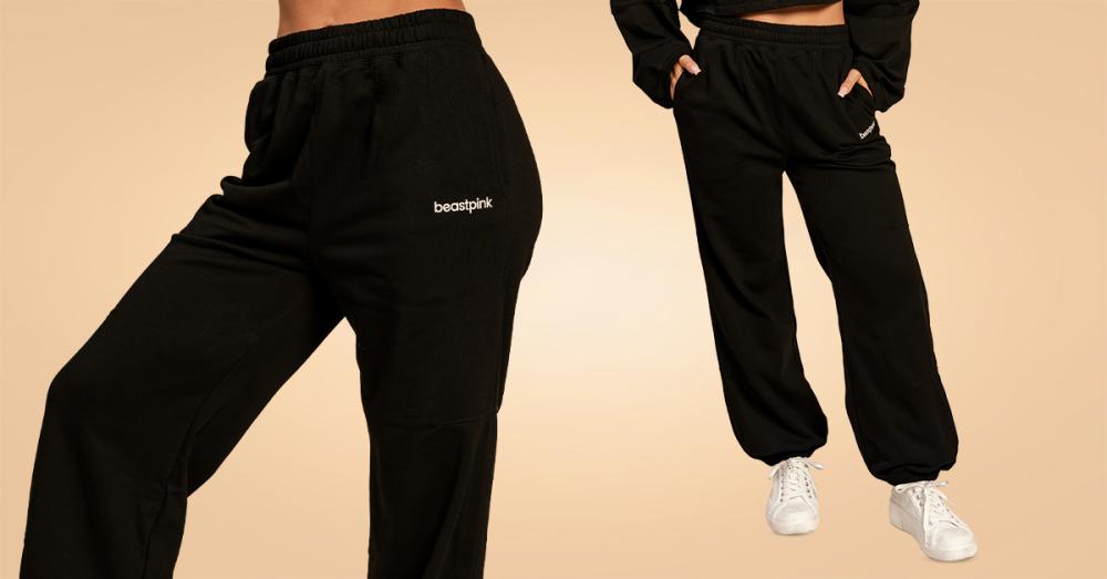 Дамски анцузи Bliss Joggers Black__BeastPink