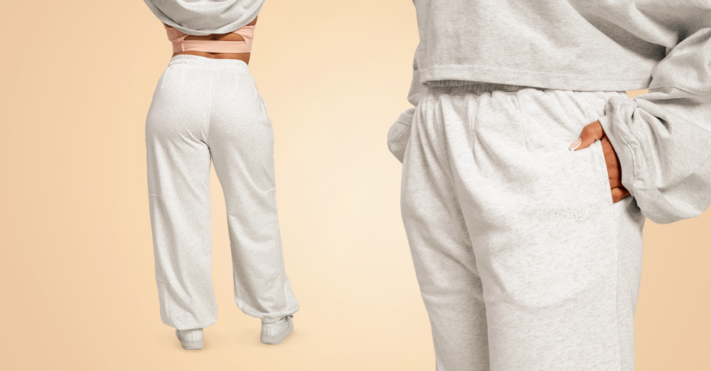 Дамски анцузи Bliss Joggers Grey__ - BeastPink