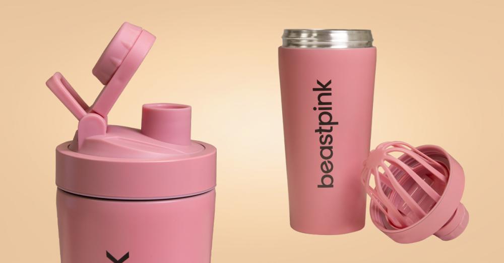 Стоманен шейкър 650 ml Pink - BeastPink