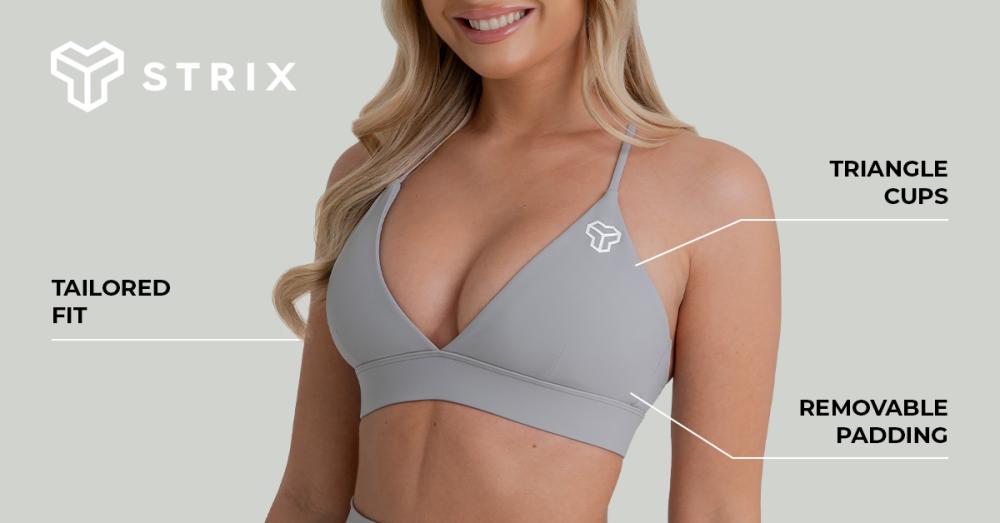 ZOA Triangle Sports Bra Smoke - STRIX