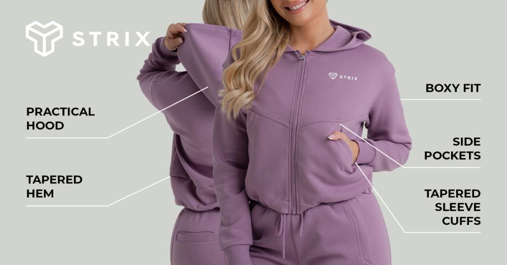 Women's ZOA Zip-Up Hoodie Orchid - STRIX
