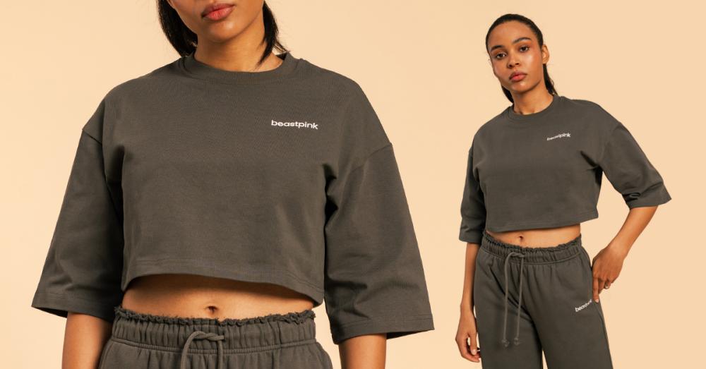 Дамска изрязана тениска Serenity Shadow - BeastPink