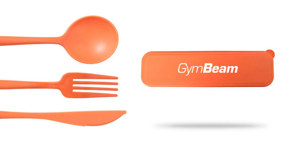 Комплект прибори за хранене 2GO Orange - GymBeam