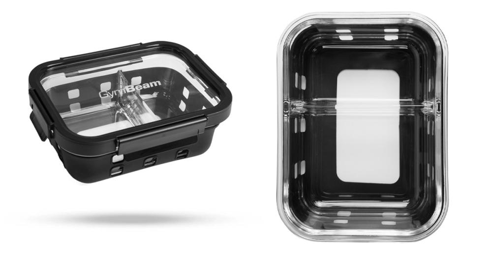 Стъклен контейнер за храна 1050 ml - GymBeam