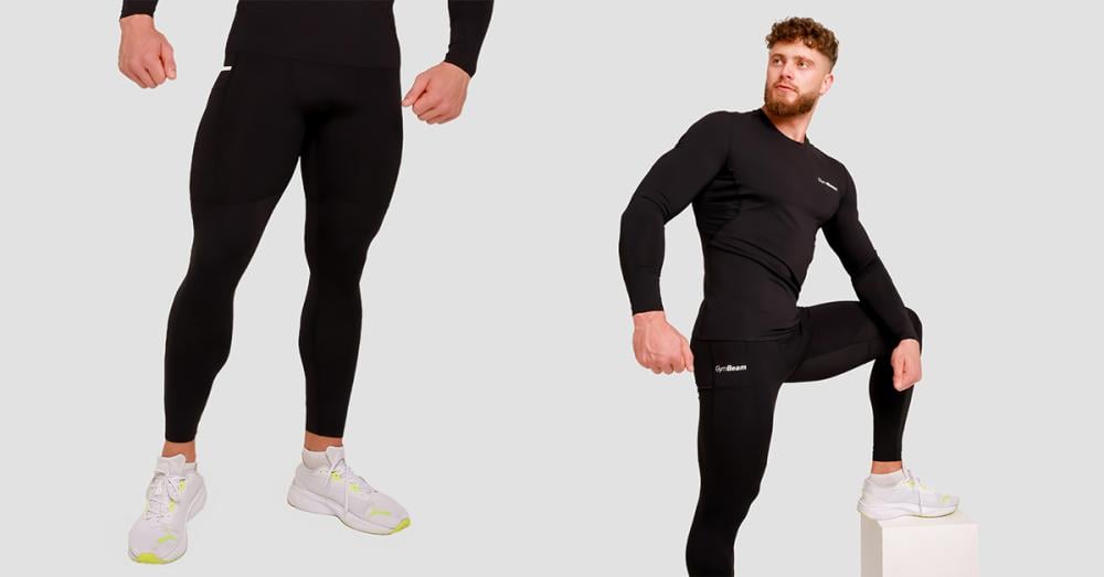 Висококомпресивни гамаши Black - GymBeam