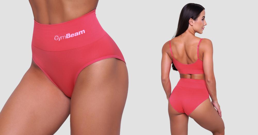 Highrise Briefs 2Pack Pink - GymBeam 