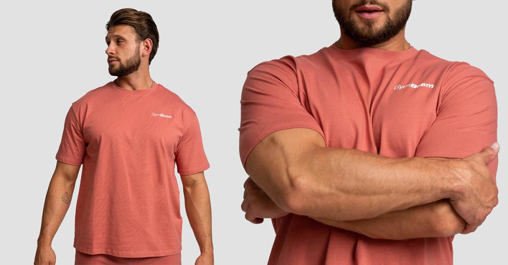 Тениска Oversized Limitless Cinnamon - GymBeam