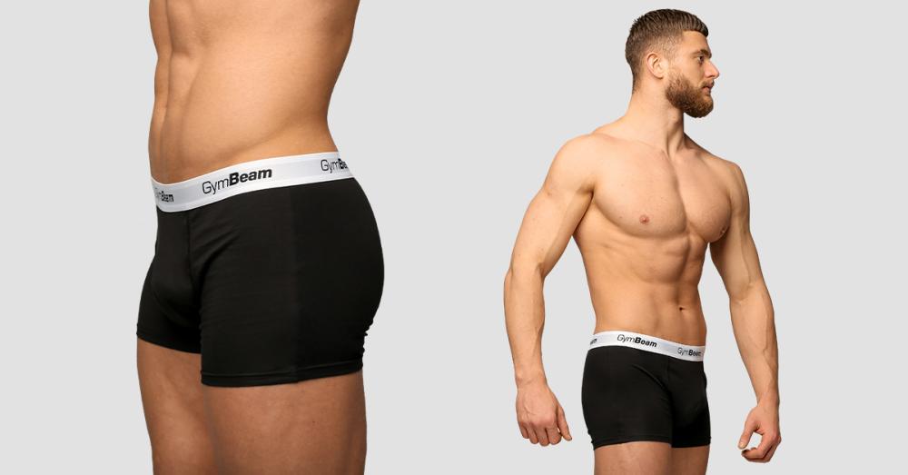 Men‘s Essentials Boxers 3Pack Black - GymBeam