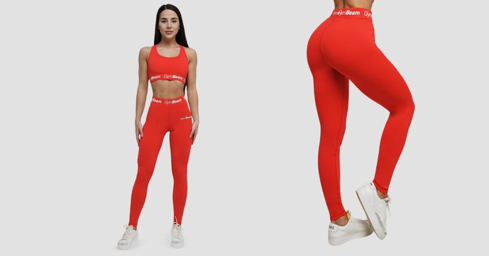 Дамски клин Simple Leggings Rouge Red - GymBeam
