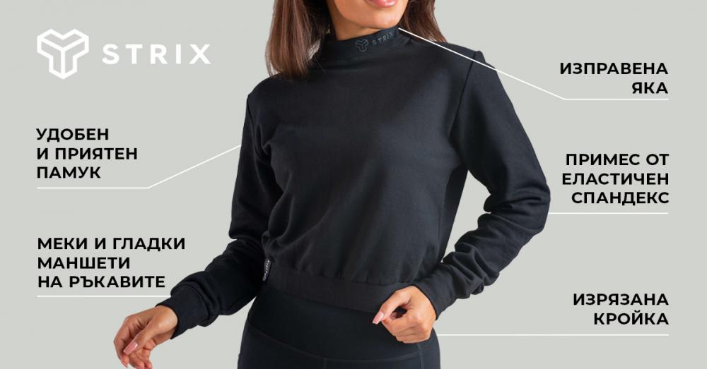 Дамска блуза с висока яка 