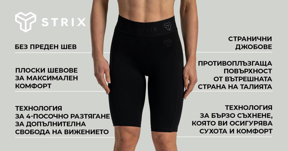 Lunar Biker Shorts Black - STRIX