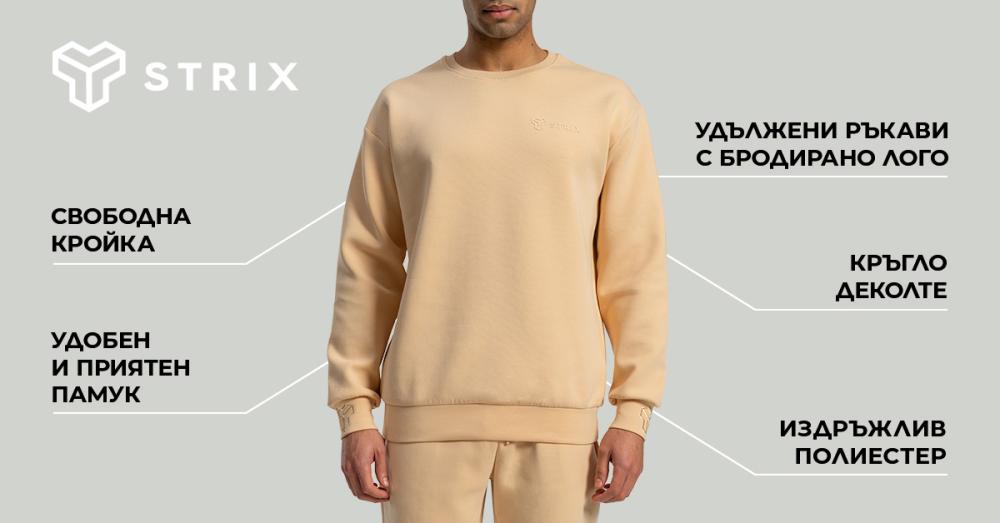 Суитшърт Relaxed Sweatshirt Sandshell - STRIX