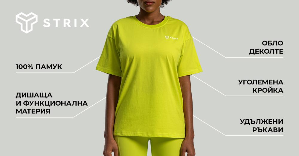 Дамско трико Lunar Oversized Chartreuse - STRIX