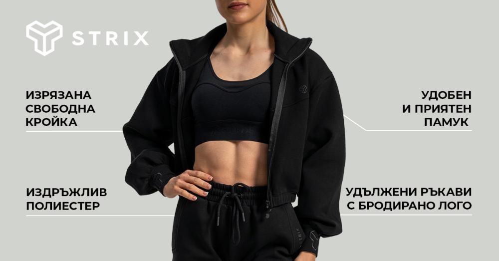 Дамско яке Lunar Zip-Up Jacket Black - STRIX