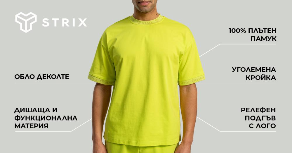 Oversized Heavy Tee Chartreuse - STRIX