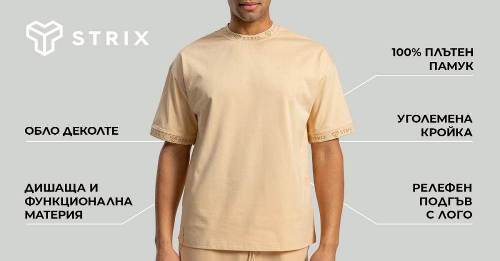 Oversized Heavy Tee Sandshell - STRIX