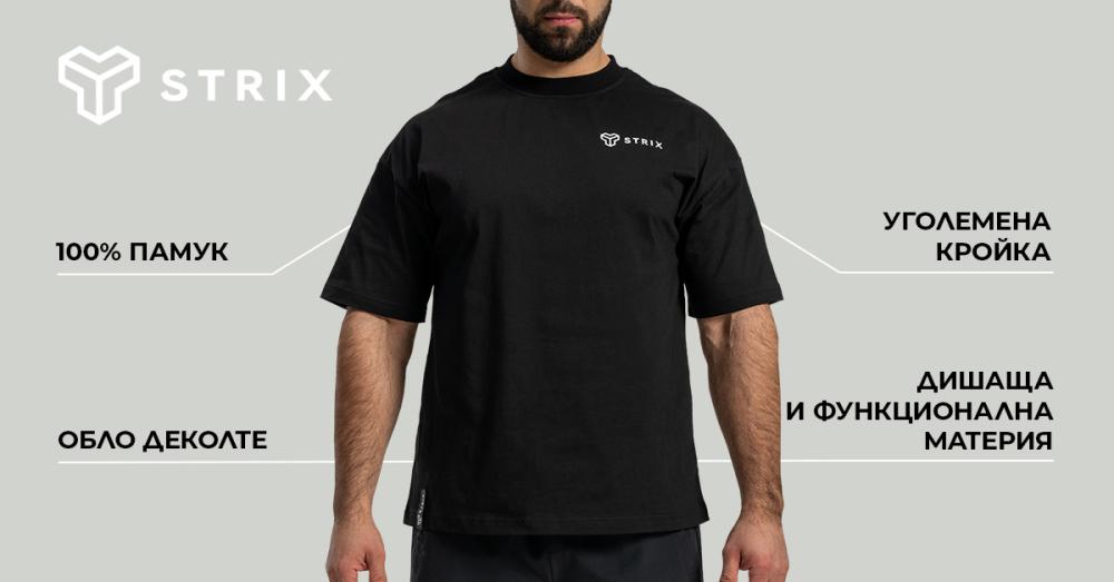 Oversized Tee Black - STRIX