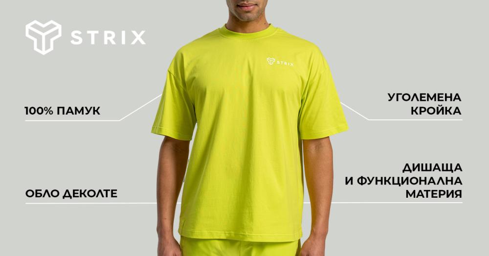 Oversized Tee Chartreuse - STRIX