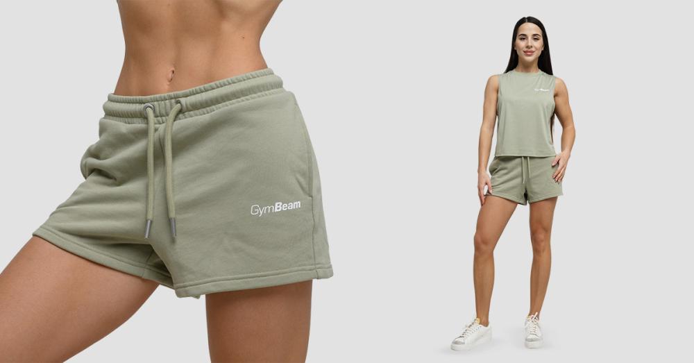 Дамски потник Agile Sweatshorts Sage - GymBeam