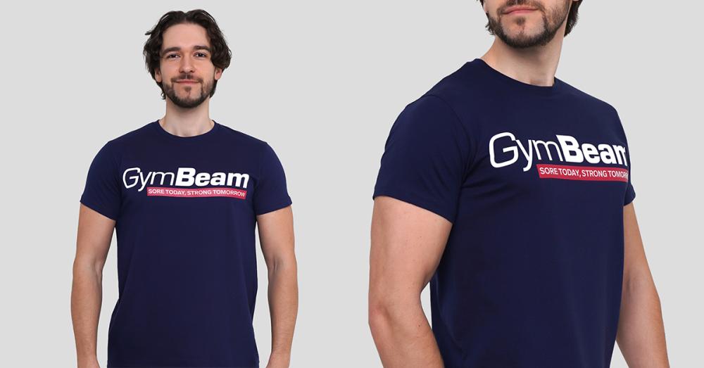 Тениска Strong Tomorrow Navy Blue - GymBeam