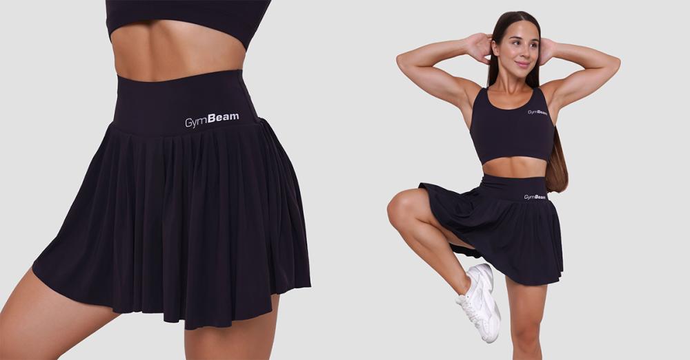 Дамски шорт BEAT Skort Black - GymBeam
