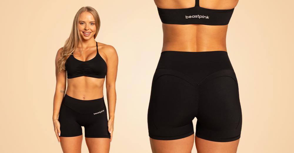 Дамски къси панталони Grace Black - BeastPink