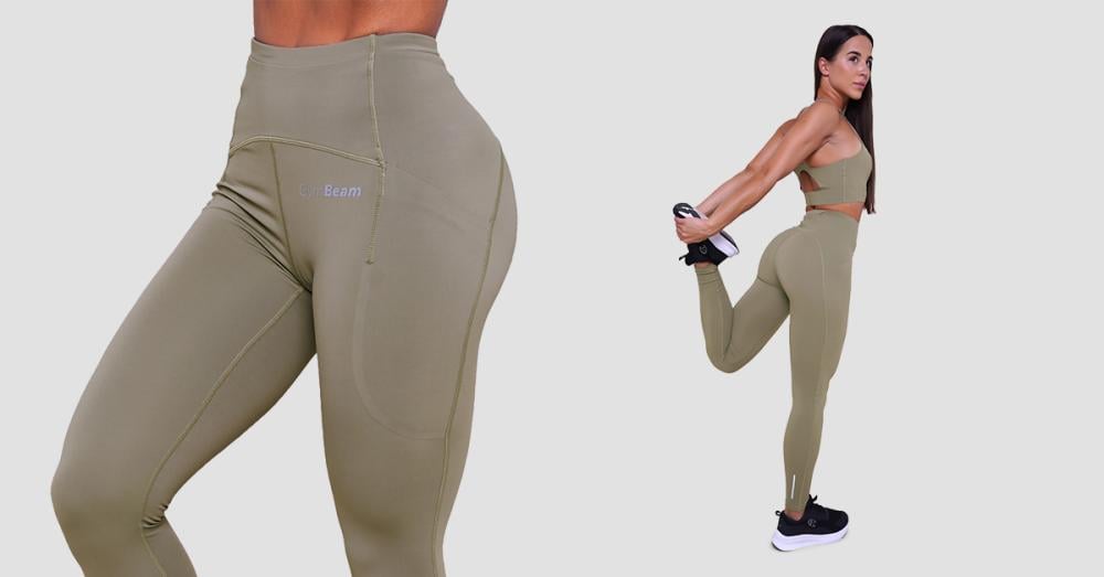 Дамски клин Pulse Running Leggings Vetiver - GymBeam