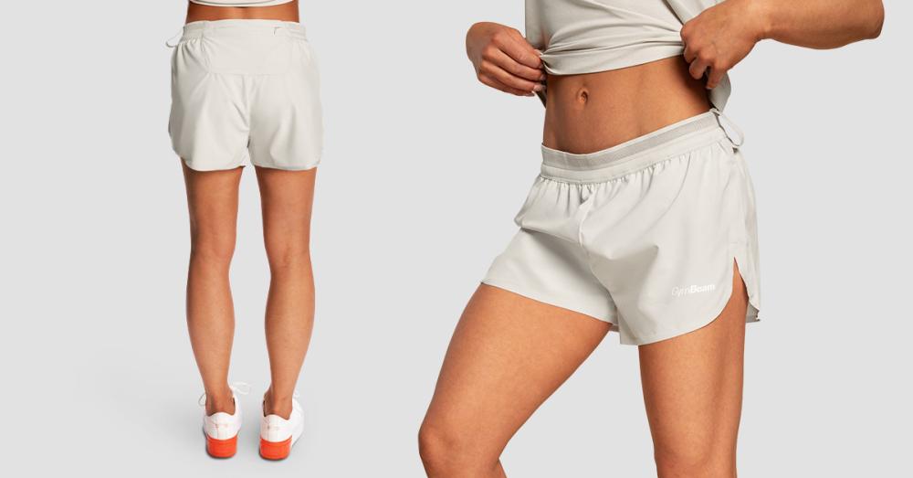 Дамски къси панталони за бягане The Pulse X Grey - GymBeam