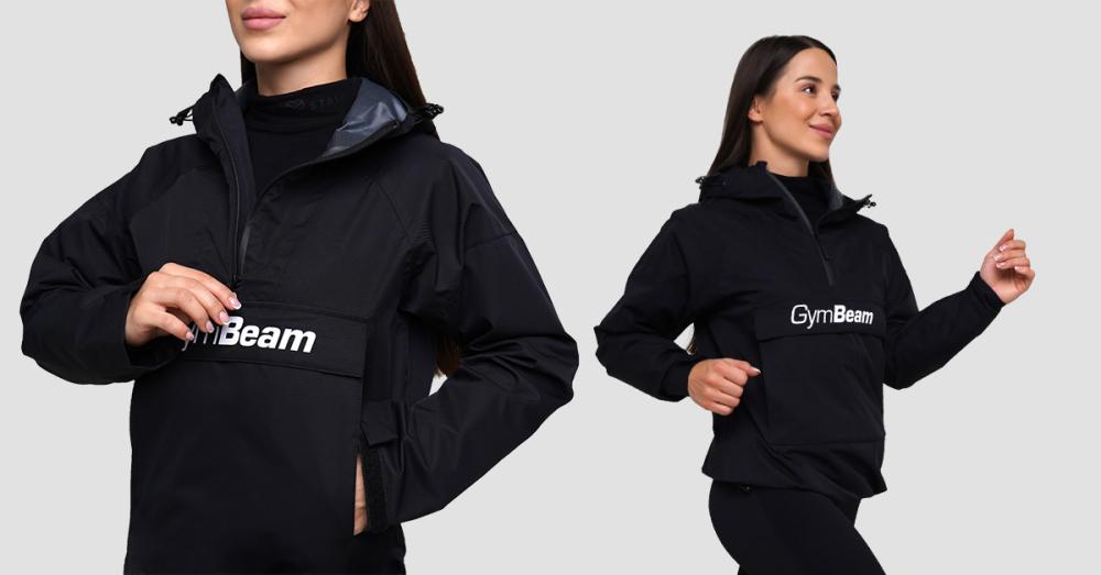 Дамско яке Rain Smock Jacket Black - GymBeam