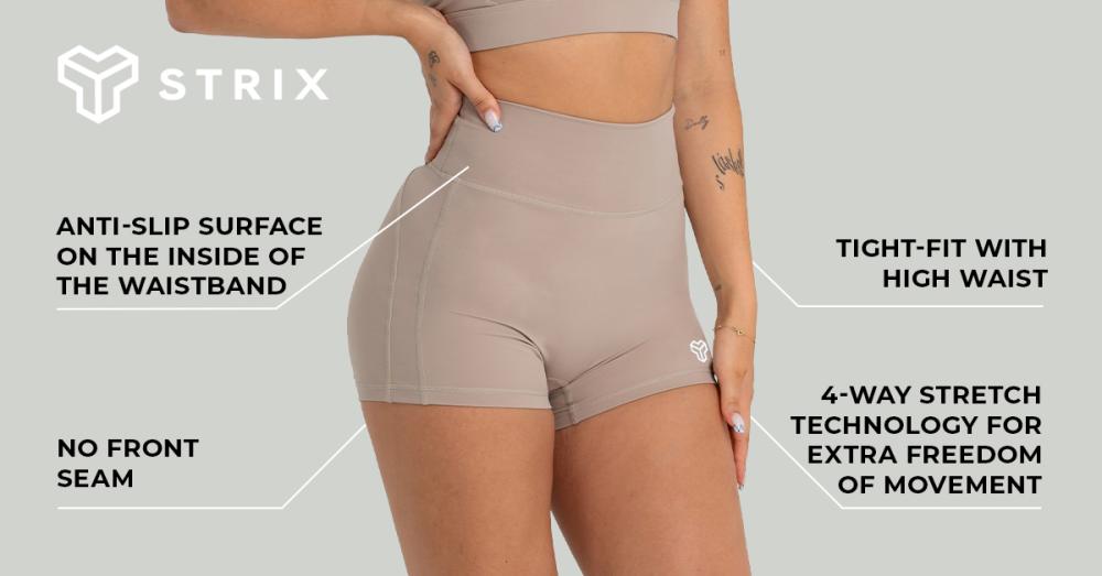 Дамски къси панталони Taupe - STRIX