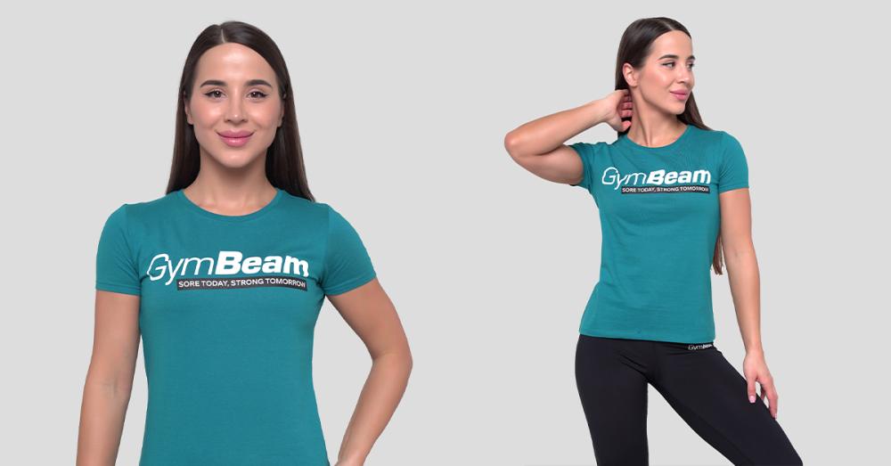 Дамска тениска Strong Tomorrow Blue - GymBeam