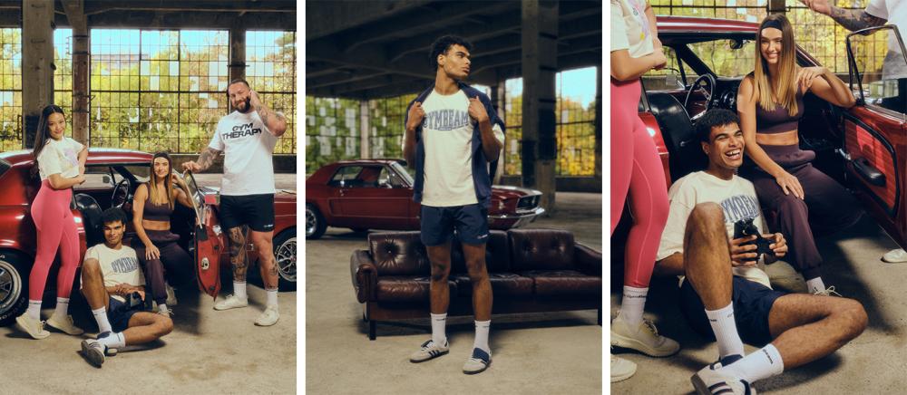 Tričko Boxy Athletic Society Cream - GymBeam