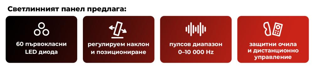 Какво предлага панелът за терапия с червена светлина - GymBeam