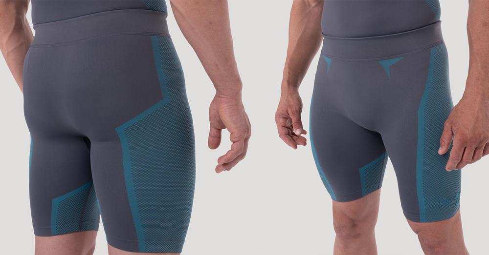 OG1 Seamless Shorts Grey/Blue - GymBeam